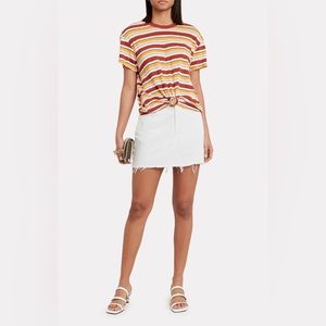 Agolde Quinn Hi Rise Skirt in Oyster